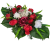 Trauergesteck aus künstliche Rosen und Zubehör 55cm x 28cm x 16cm