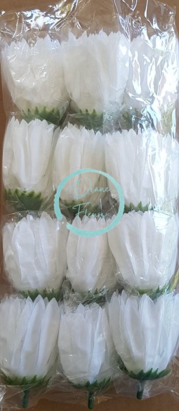 Cap de flori Crizantemă Ø 10cm alb flori artificiale