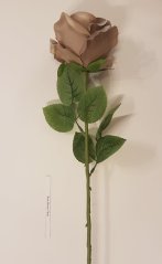 Růže hnědá 74cm umělá