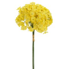 Dekorácia prízdoba Achillea zväzok umelá 32cm žltá