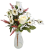 Buchet de trandafiri & Margarete 45cm alb flori artificiale