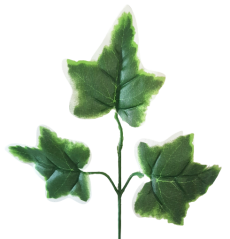 Decorare frunze x3 35cm verde flori artificiale