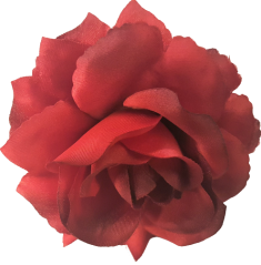 Růže hlava květu O 10cm červená umělá