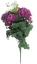 Chryzantémy kytica s prízdobami x12 50cm fialová umelá