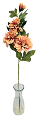 Dahlia vetva x4 88cm umelá hnedá