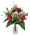 Künstliche Bunter Strauß Exclusive Rosen, Eukalyptus und Accessoires 50cm