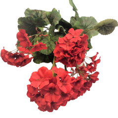 Plante artificiale floare muscata x9 45cm rosu flori artificiale
