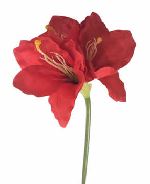 Umělý Amarylis - krásná květina do vázy - Materiál - hedvábí