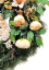 Luxusný smútočný veniec borovicový exclusive pivonky, ľalie, margaréty, hortenzie, orchidey a doplnky 90cm