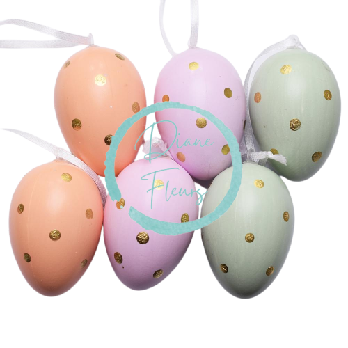 Húsvéti tojások 6cm x 4cm - 6 db