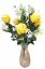 Bukiet róż x12 47cm żółty sztuczny