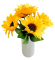 Artificial Sunflowers Bouquet 25cm Yellow