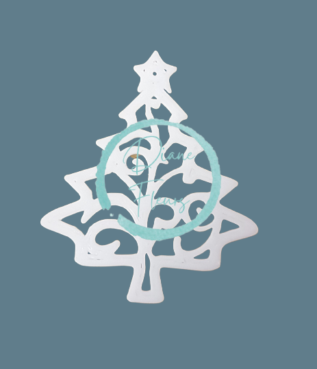 Vianočná ozdoba 3D Vianočný stromček z recyklovateľného plastu 5cm