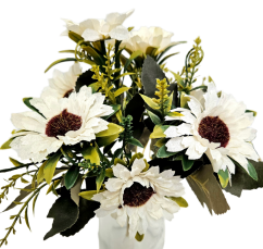Buchet de Margarete 32cm crem flori artificiale