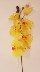 Orchidea Cattleya Žltá 72cm umelá