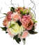 Vázaná kytice Exclusive růže, pivoňky, hortenzie a doplňky 35cm umělá