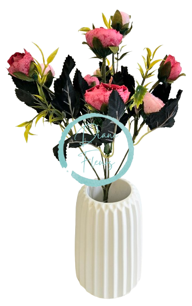 Ranunculus kytica x6 28cm ružová umelá