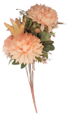 Kytica Chryzantéma & Ľalia "12" 50cm ružová umelá