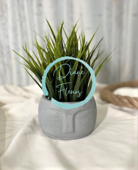 Kvetináč "tvár" 6,5cm - 4 farebné varianty
