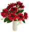 Buchet de Margarete x11 32cm rosu flori artificiale