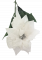 Božićna zvijezda Poinsettia 73cm bijela umjetna