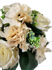 Umetni šopek vrtnic, hortenzij, bodike in dodatkov x18 44cm