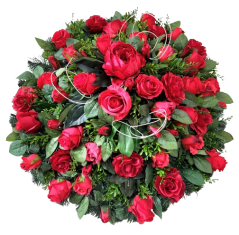 Luksusowy wianek Exclusive róże i dodatki 70cm