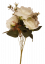 Ruže kytice biela "9" 48cm umelá