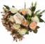 Flower Box szív művirággal és kiegészítőkkel 33cm x 25cm x 12cm
