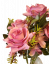 Šopek vrtnic 30 cm vijolične umetne