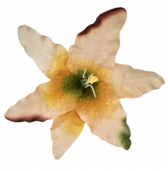 Liliom virágfej Ø 16 cm őszi színek művirág