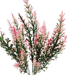 Dekorácia prízdoba zeleň umelá 36cm ružová