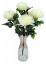 Chryzantémy kytica x5 50cm krémová umelá - Najlepšia cena