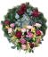 Smútočný veniec borovicový Exclusive Peonie Pivonky & Ľalie & Doplnky Ø 95cm