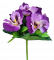 Macešky kytice fialová 22cm umělá