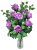 Künstliche Bunter Strauß Exclusive Rosen und Accessoires 70cm
