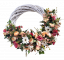 Wicker wreath decorated with Mix of Flowers and Accessories Ø 46cm
