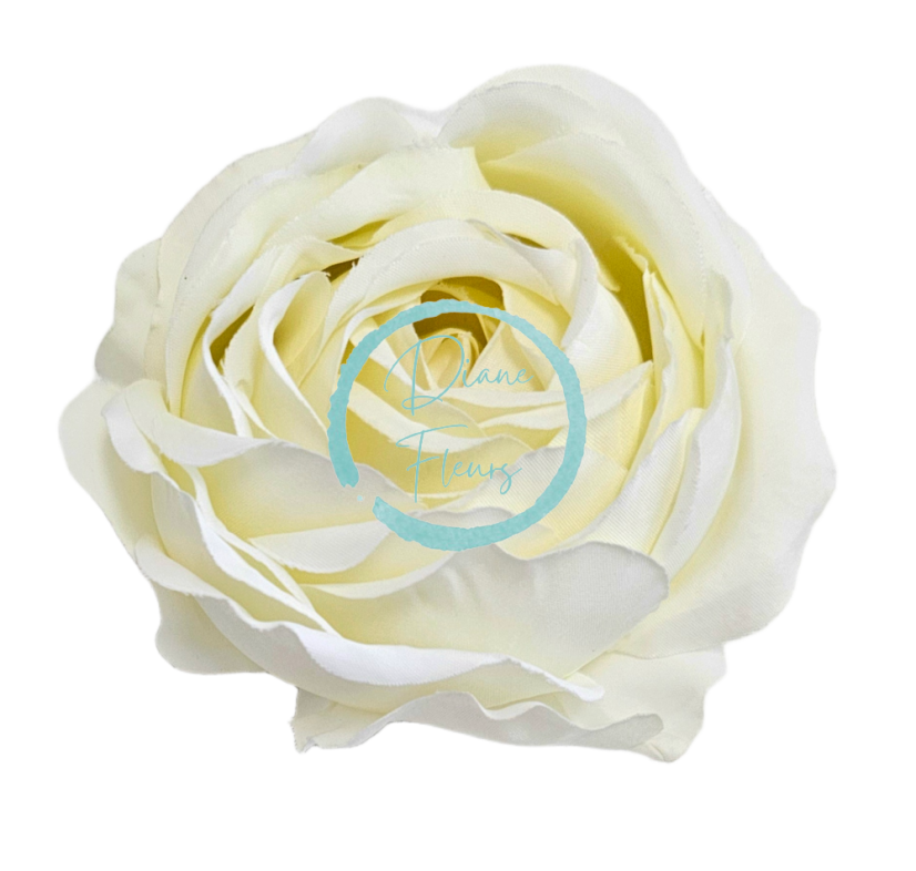 Божур глава 8 см Ексклузивен изкуствен крем - опаковка от 12 бр.