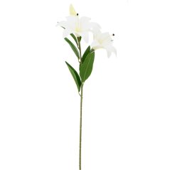 Ľalia kusová 82cm umelá krémová