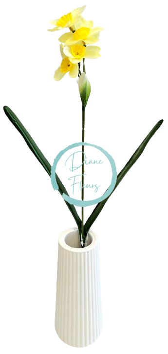 Umelý Narcis vetva 45cm sv. žltá