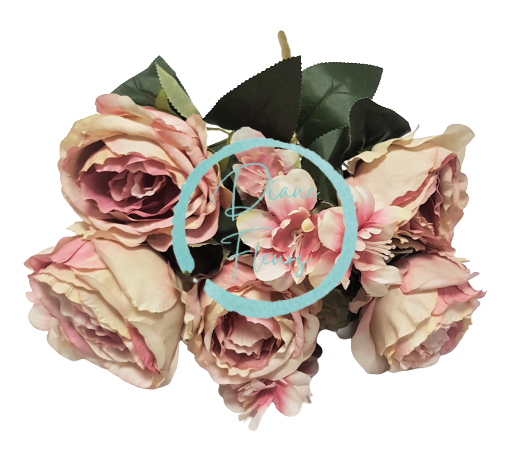 Buchet de trandafir "9" 43 roz flori artificiale