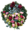 Smútočný veniec borovicový Exclusive Peonie Pivonky & Ľalie & Doplnky Ø 95cm