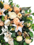 Luxusný smútočný veniec borovicový exclusive pivonky, ľalie, margaréty, hortenzie, orchidey a doplnky 90cm