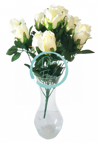Buket ruže kremasta "12" 45cm umjetni