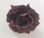Ruža hlava kvetu O 10cm tm. fialová umelá