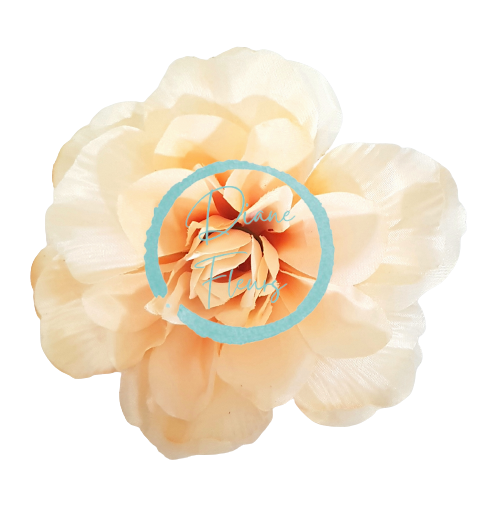 Dahlia hlava kvetu Ø 11cm žltá, krémová umelá