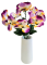 Buchet de panselute x6 32cm violet flori artificiale