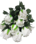 Buchet de trandafir alb "12" 17,7 inches (45cm) flori artificiale