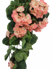 Künstliche Geranien (Pelargonien) Bush "8" Rosa 27,6 inches (70cm)